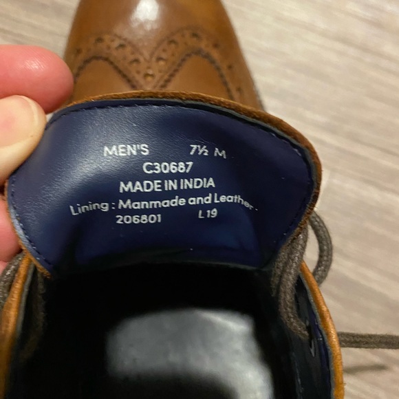 Men’s Cole Haan Wayne Wingtip Leather Dress Shoe size 7.5 - Picture 6 of 6